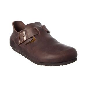 Birkenstock London Bs Narrow Oiled Leather Clog, Brown